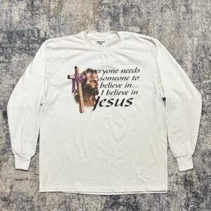 Jesus Christ Long Sleeve Shirt Size L